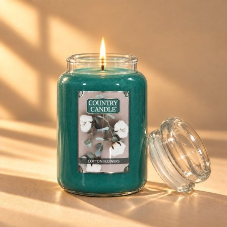 شمعة Country Candle – Cotton Flowers